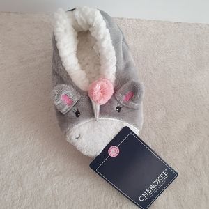 Cherokee Unicorn Toddler Girl's Slippers Sz 10-11
